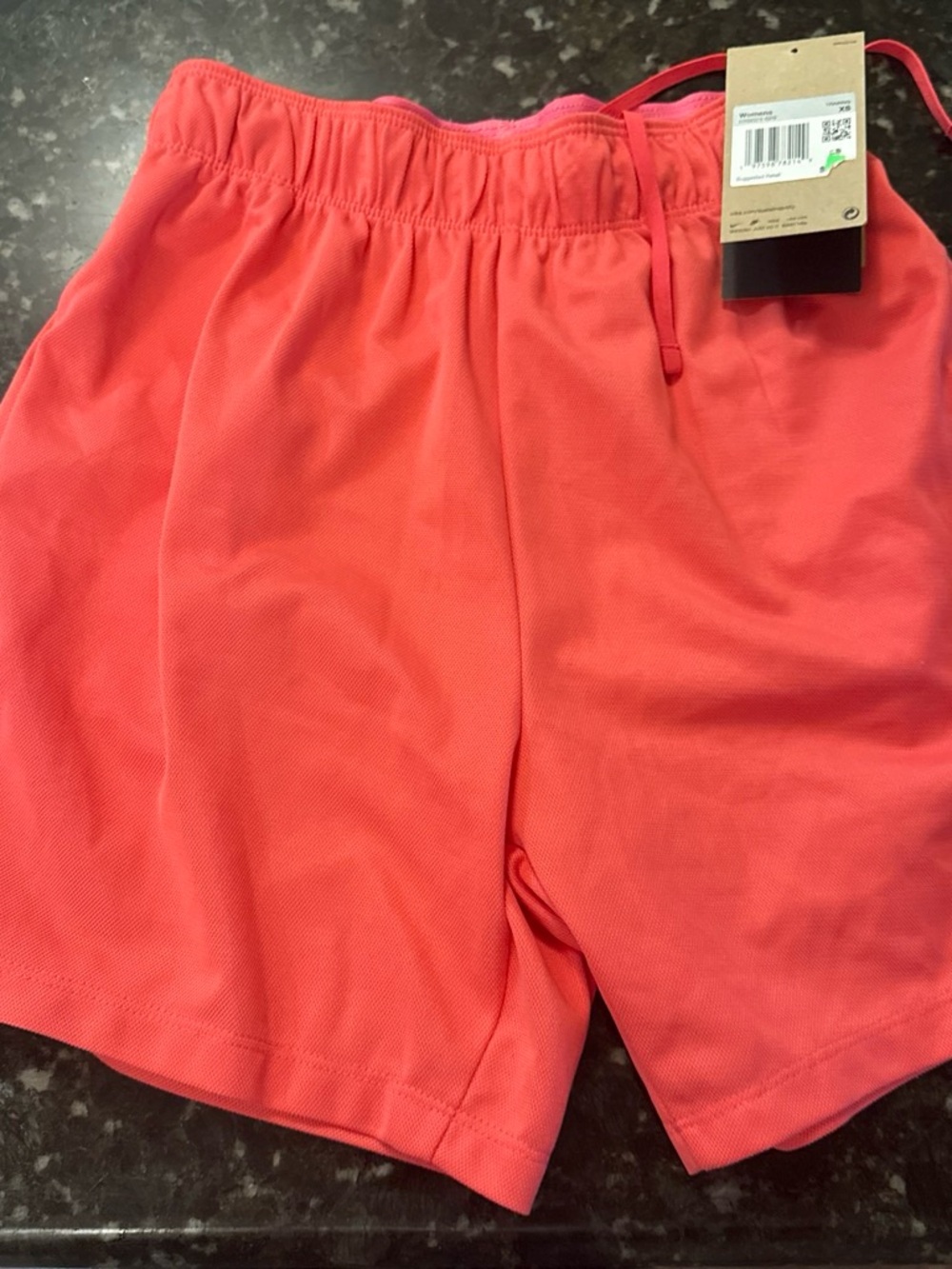 Nike Women’s Coral-Red Athletic Drawstring Shorts